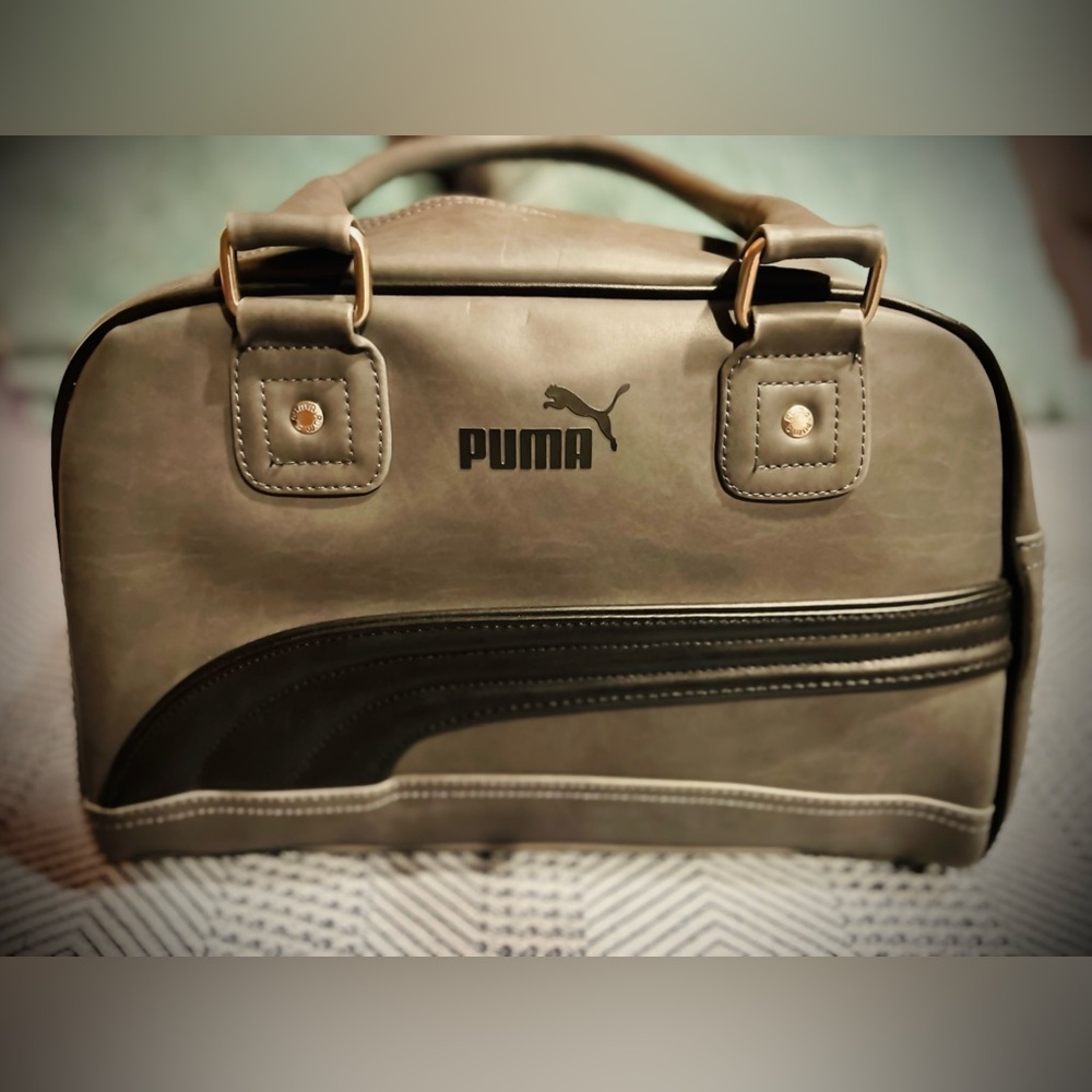 Puma Black and Gray Tote Bag